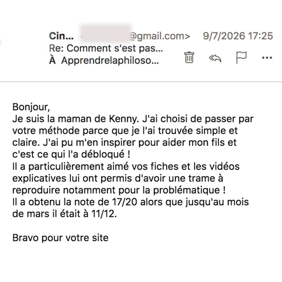 Kenny a eu 17 en philo